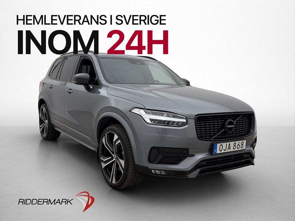 Volvo XC90 D5 Polestar AWD 240hk R-Design VOC Pano HuD Drag