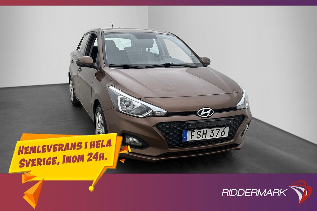 Hyundai i20 1.2 75hk Premium Värmare Rattvärme Farthållare