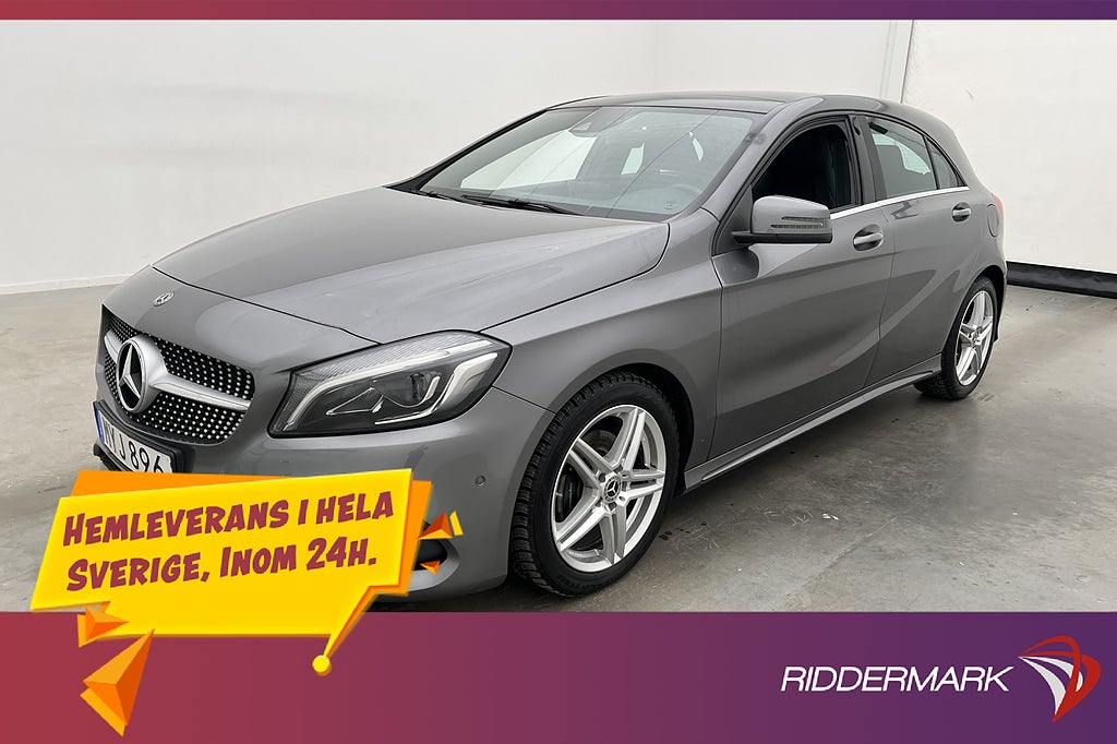 Mercedes-Benz A 200 d 136hk AMG Panorama Kamera Halvskinn