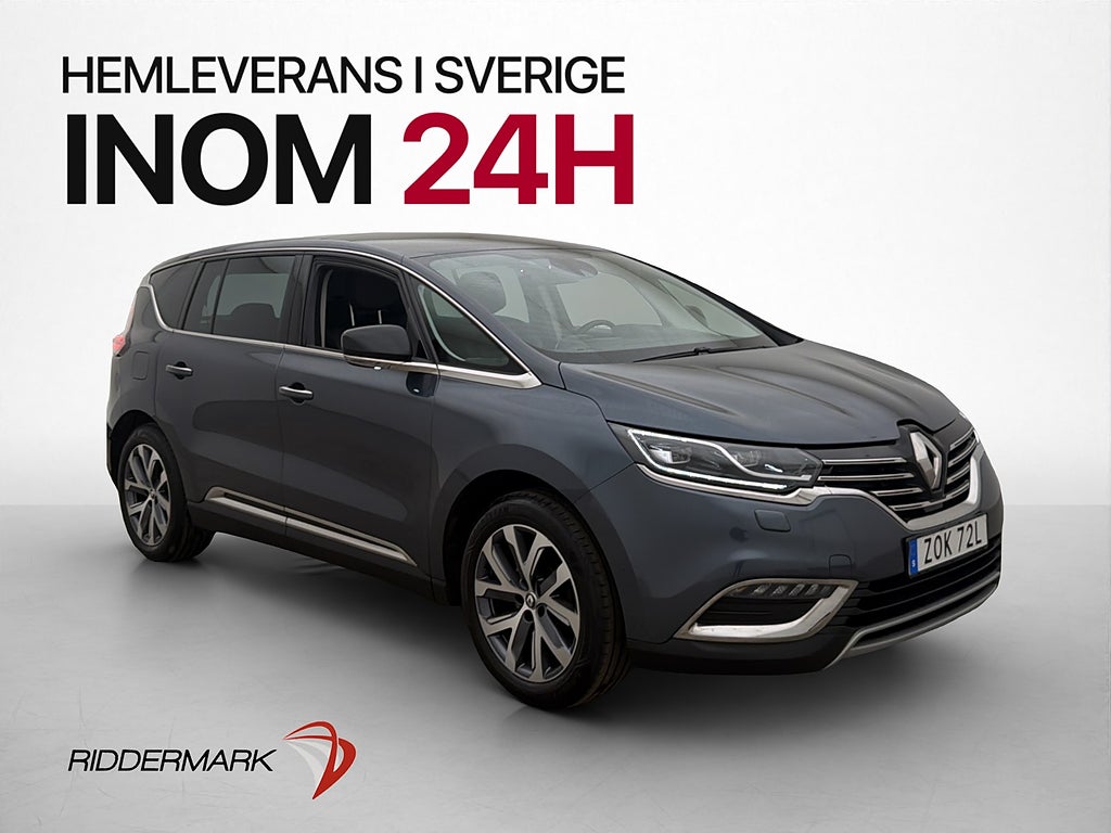 Renault Espace dCi 160hk Zen Taklucka HUD Kamera Navi Drag