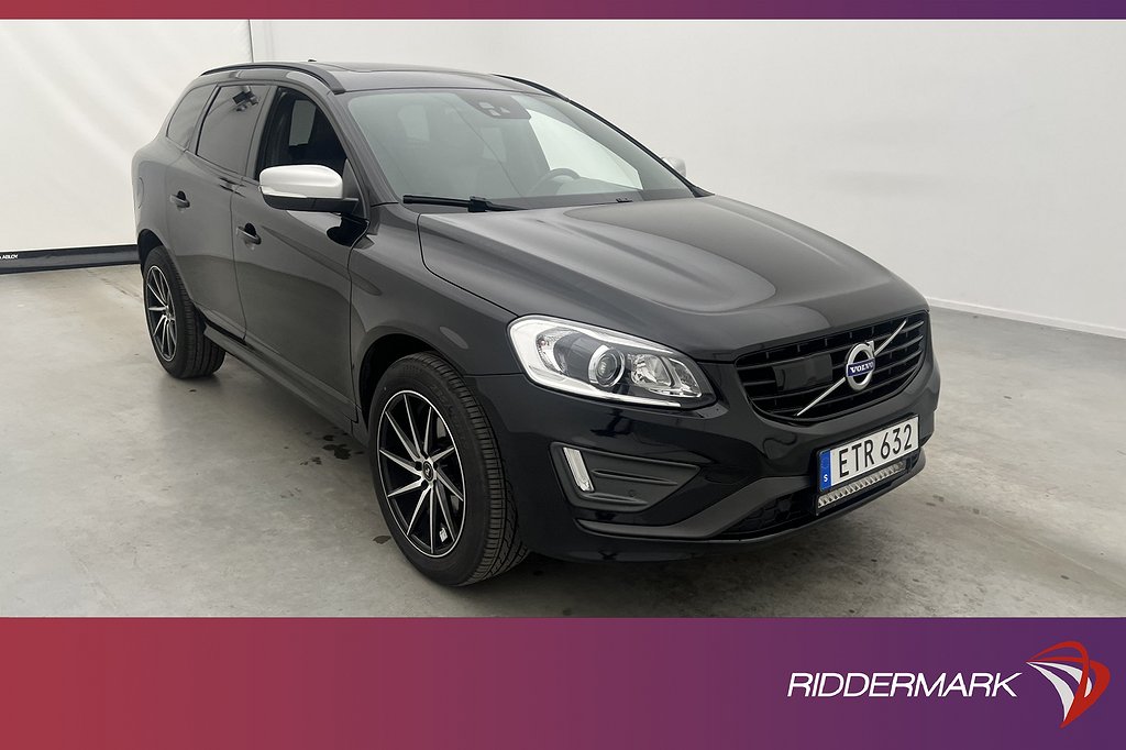 Volvo XC60 D4 AWD 190hk R-Design VOC Pano Kamera Drag