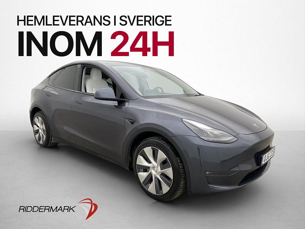 Tesla Model Y Long Range AWD Ljus Interiör Pano B-Kamera AP