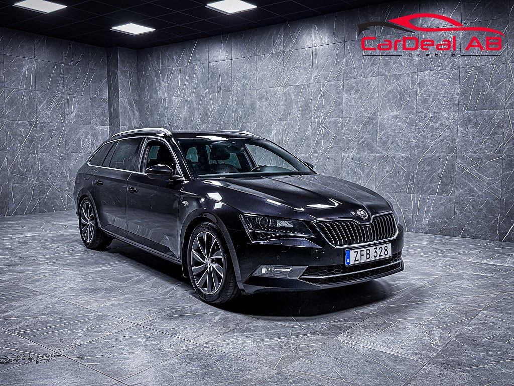Skoda Superb Kombi 2.0 TDI 4x4 L&K Värmare Kamera Navi Drag Skinn