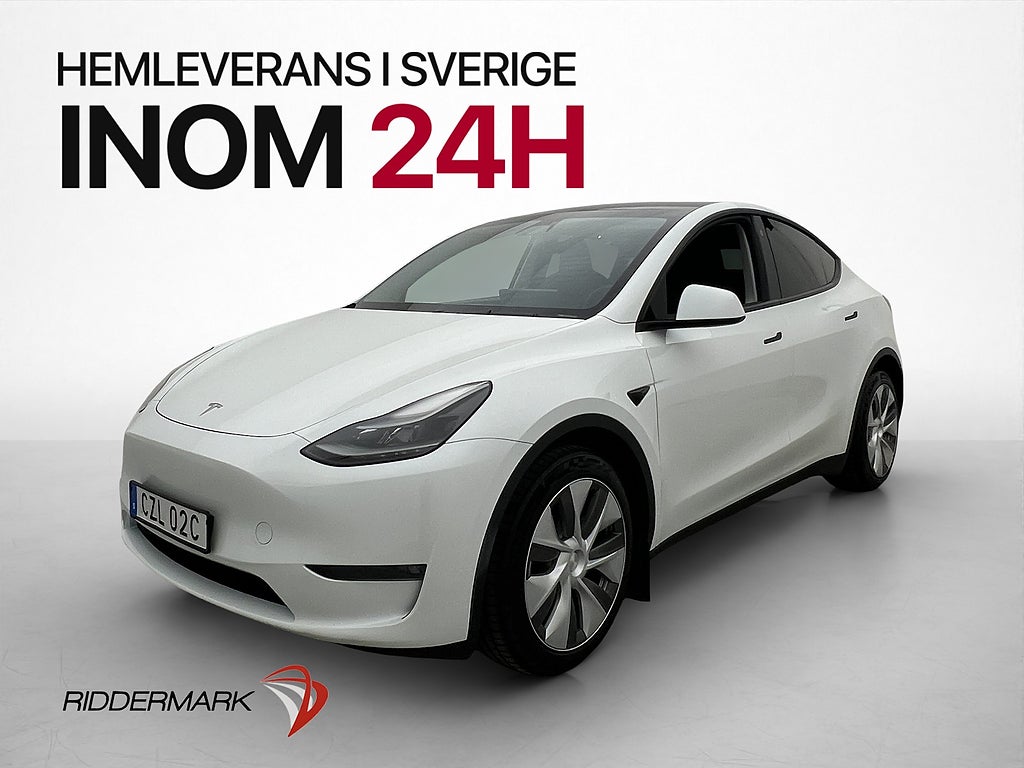Tesla Model Y Long Range AWD Drag Värmepump Pano Svensksåld