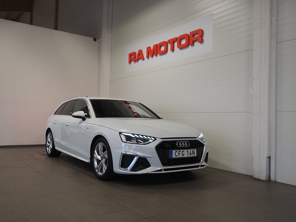 Audi A4 Avant 40 TFSI 204hk Q S-Line |Cockpit|Drag|Värmare| 2021