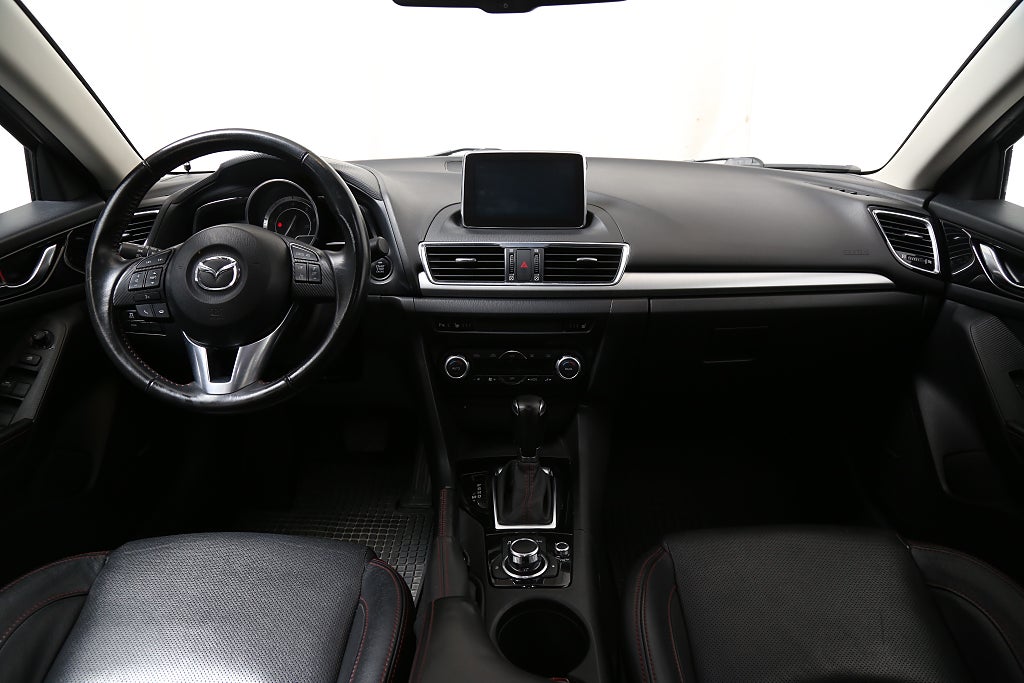 Mazda 3 2,2 DE SKYACTIV-D Optimum Aut Head-up BOSE Skinn Drag 2015