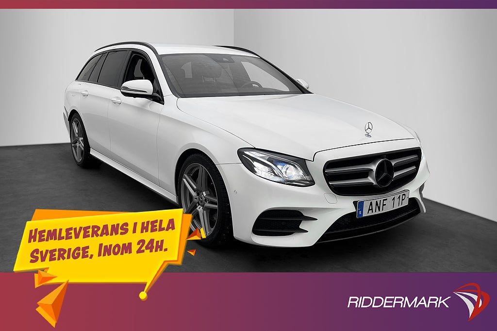 Mercedes-Benz E 200 T d AMG Wide Värmare 360° Ambient Drag