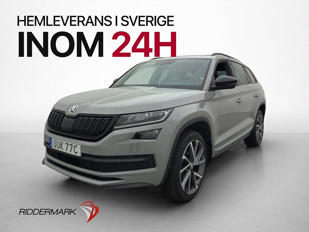 Skoda Kodiaq 2.0 TSI 4x4 Sportline P-Värm Canton Kamera Drag