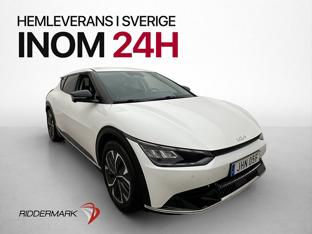 Kia EV6 77.4 kWh AWD Skinn 360° Drag MOMS CarPlay Svensksåld