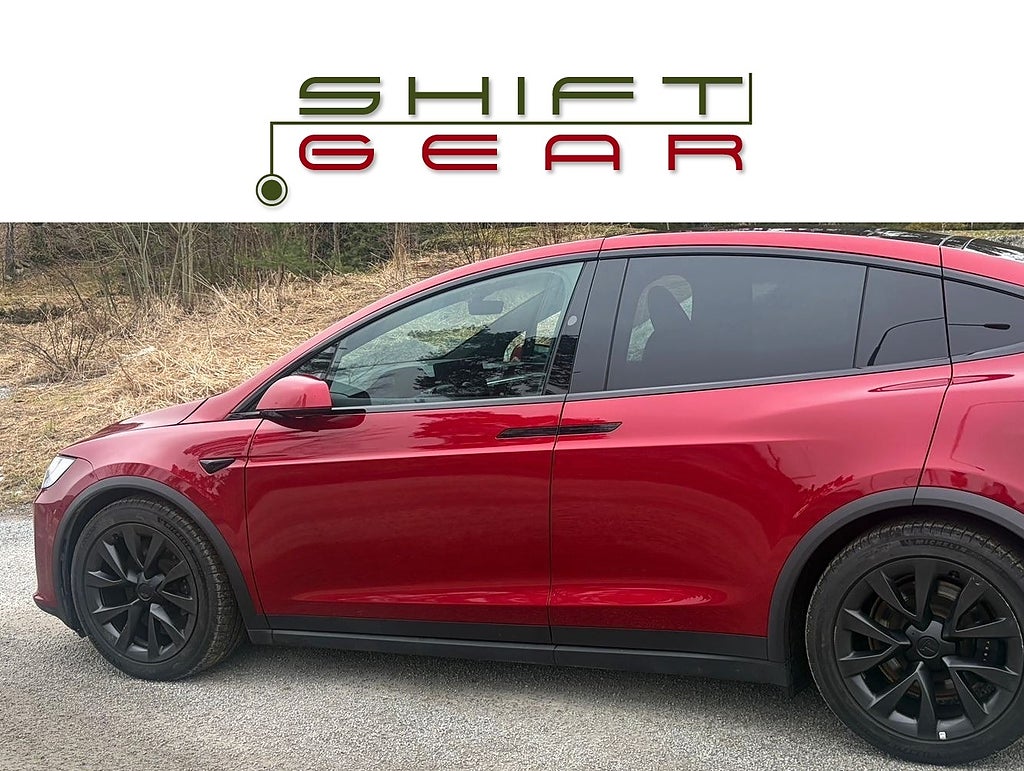 Tesla Model X LONG RANGE HW4 7sits Ultra Red Uppgr AP 06/23 1 äg MOMS