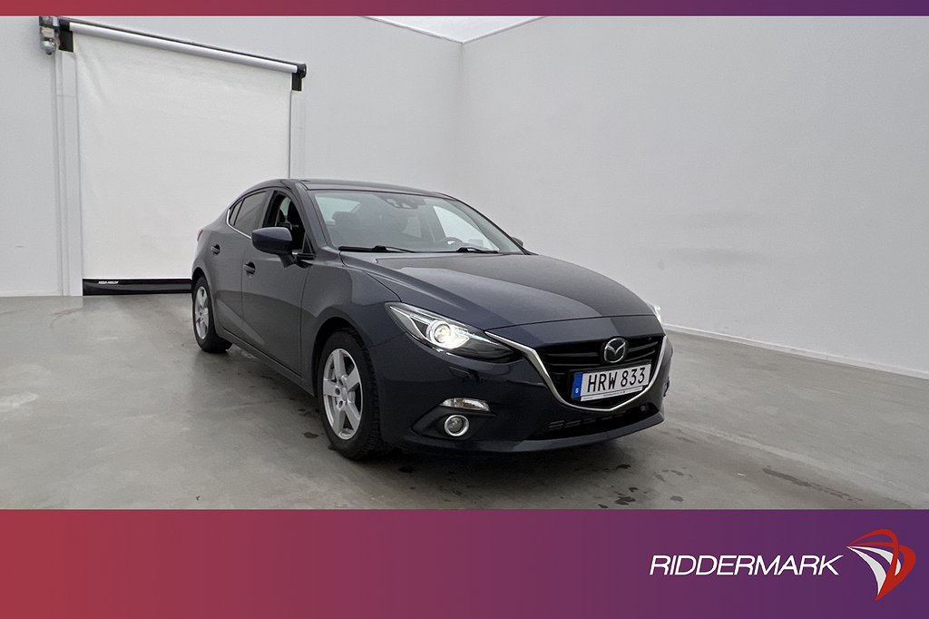 Mazda 3 Sedan 150hk Optimum M&K-Värmare BOSE HUD Kamera Navi