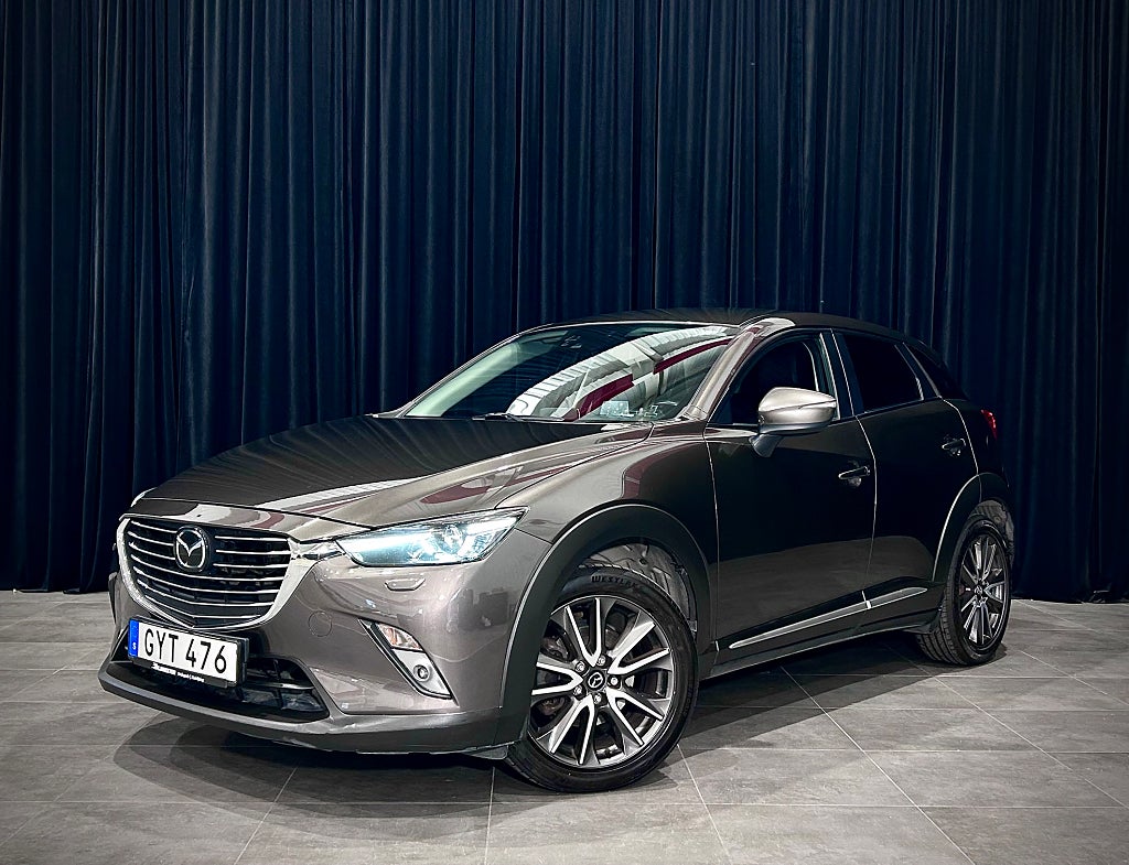Mazda CX-3 2.0 Optimum DRAG SKINN HuD BOSE KAMERA GPS 1-ÄGARE