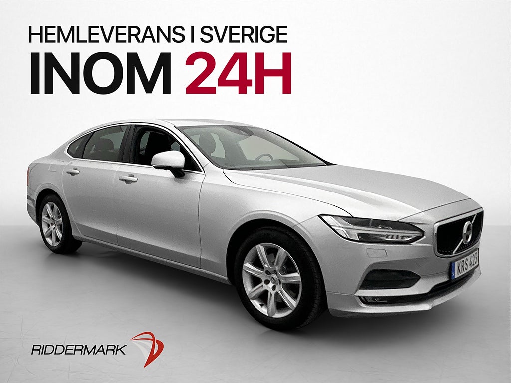 Volvo S90 D4 AWD Momentum 360°Kamera Värmare Halvskinn Drag