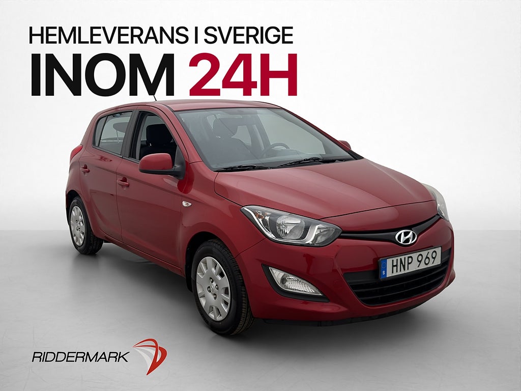 Hyundai i20 1.2 86hk 2 Brukare 426kr Årsskatt 0,49L/mil