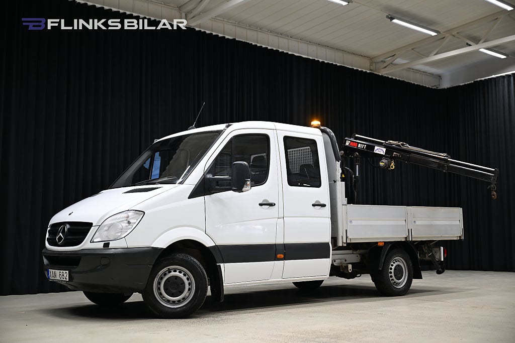 Mercedes-Benz Sprinter 315 315 CDI 150HK Automat|Dubbelhytt|Flak|Kranbil|Leasbar