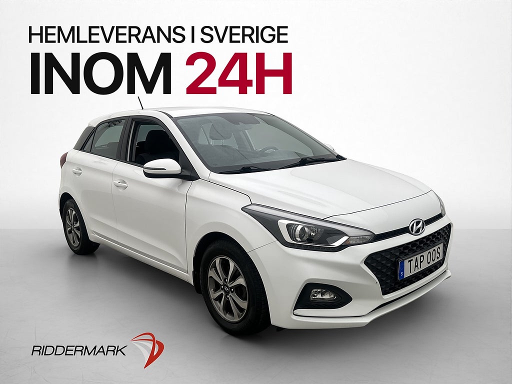 Hyundai i20 1.2 Premium 84hk Kamera CarPlay Rattvärme