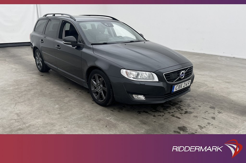 Volvo V70 D4 181hk Dynamic Edt VOC Värmare Skinn Drag BLIS