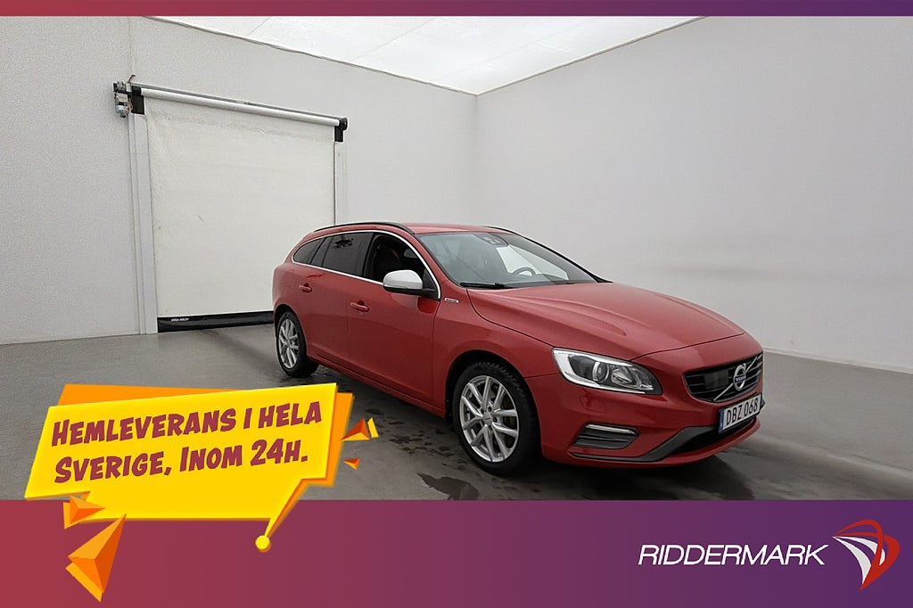 Volvo V60 D5 Plug-in AWD R-Design VOC Värmare Drag Kamera