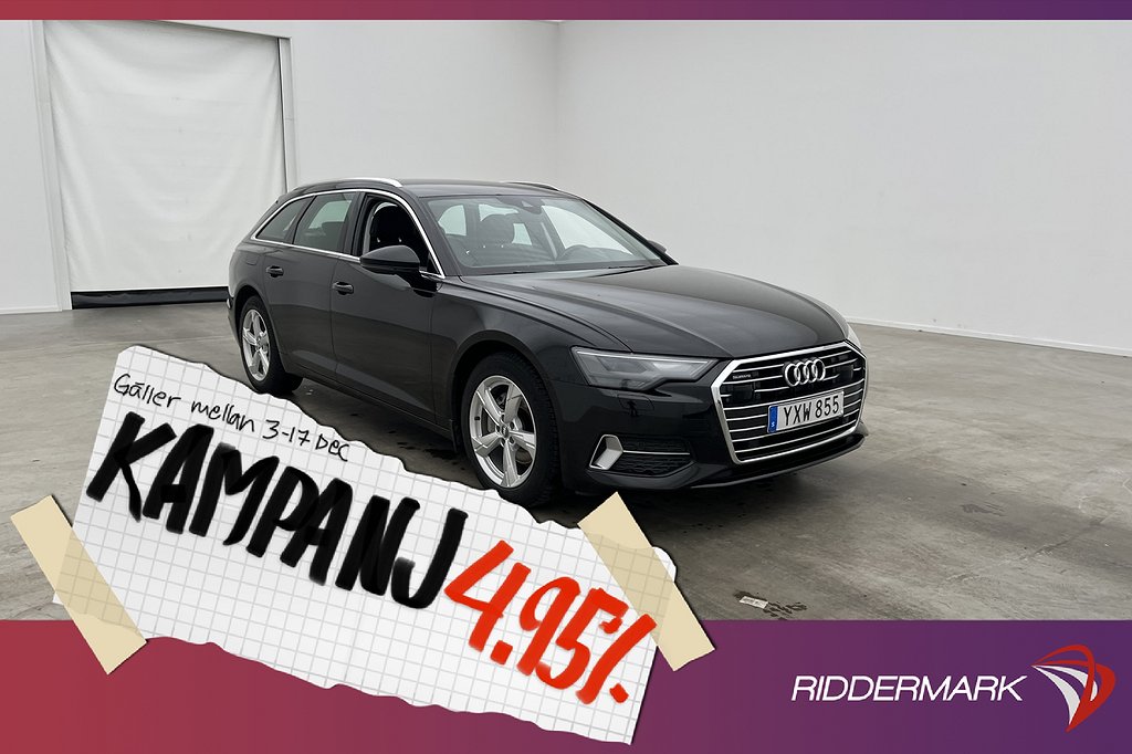 Audi A6 40 TDI 204hk Quattro D-Värmare Navi 4,95% Ränta