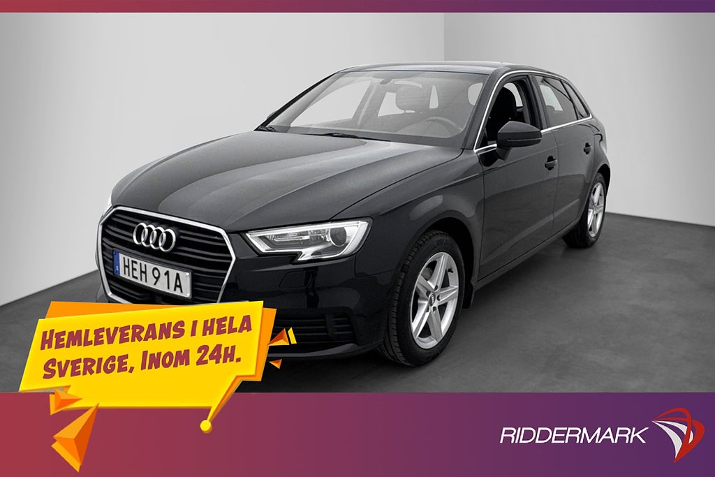Audi A3 35 TFSI 150hk Adaptiv-fart P-Sensorer Bluetooth