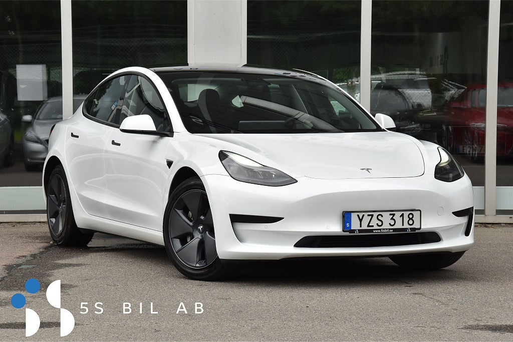 Tesla Model 3 Standard Range Plus VÄRMEPUMP KAMERA PANO VÄRM 325HK