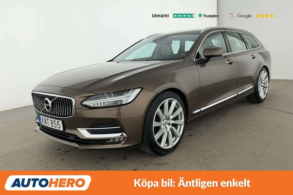 Volvo V90 D4 AWD Inscription / BLIS, Dragkrok, Värmare