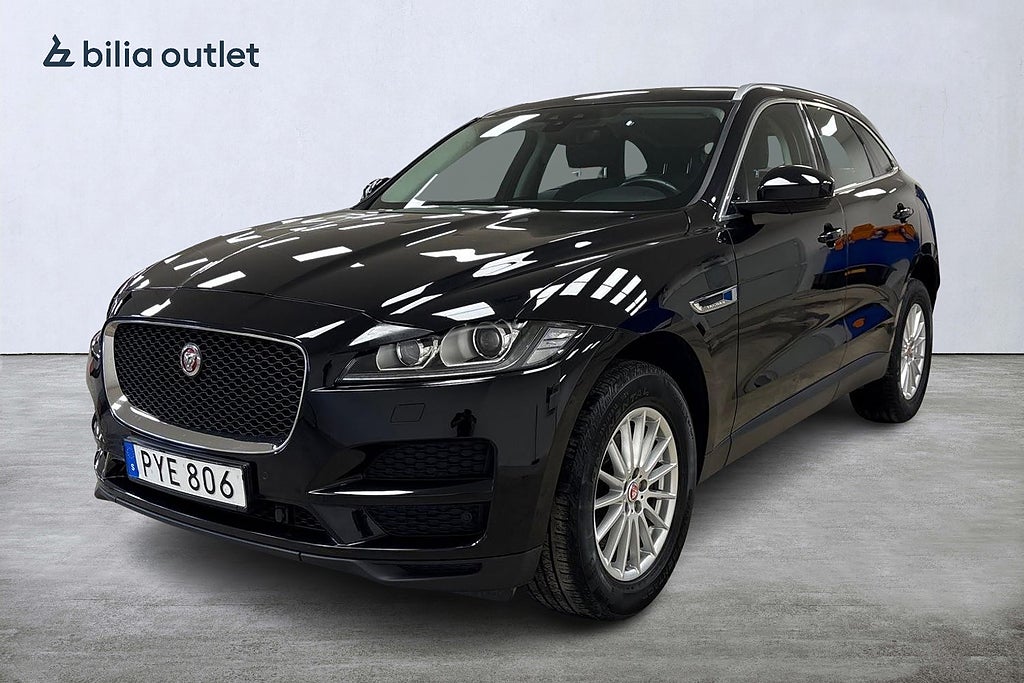 Jaguar F-Pace 20d Nyservad B-kamera Elstol Keyless 