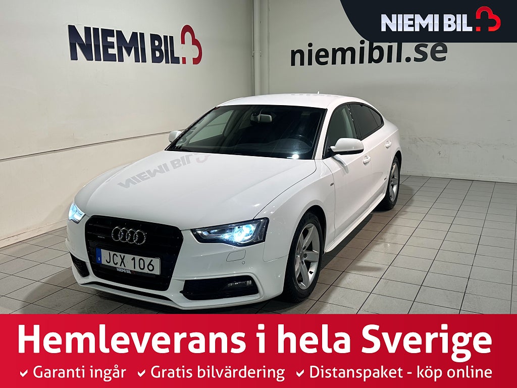 Audi A5 Sportback 2.0 TDI quattro S Line Dvärm Psens GPS SoV