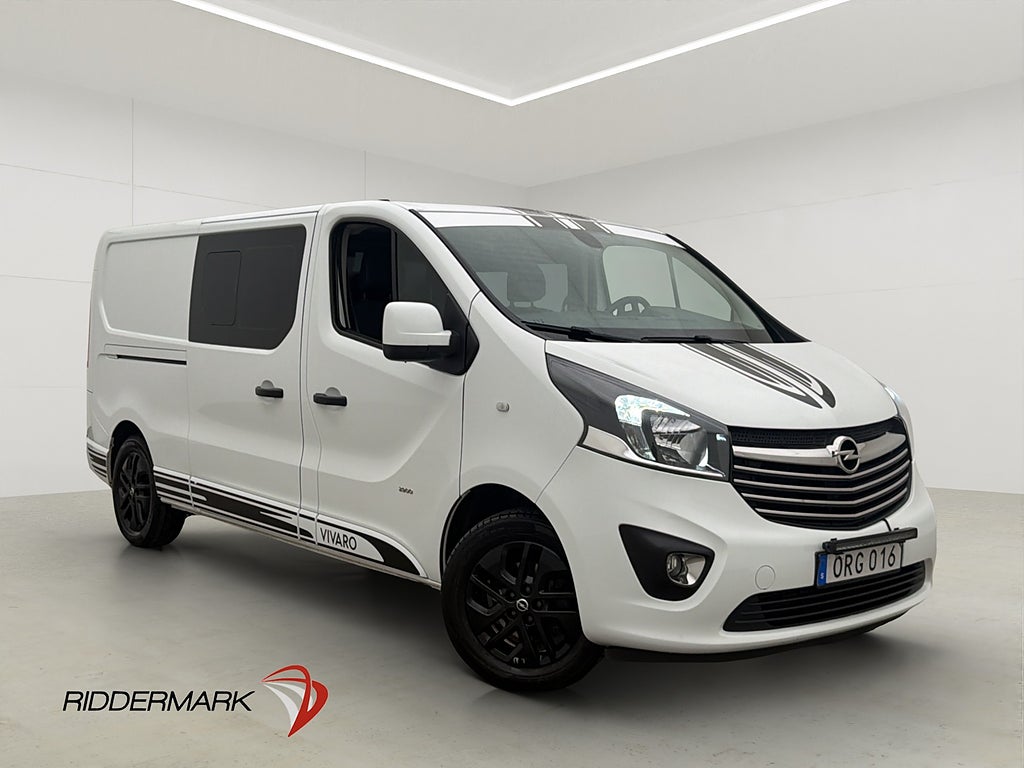 Opel Vivaro Dubbelhytt L2 Värmare Dragkrok B-Kamera 6-Sits