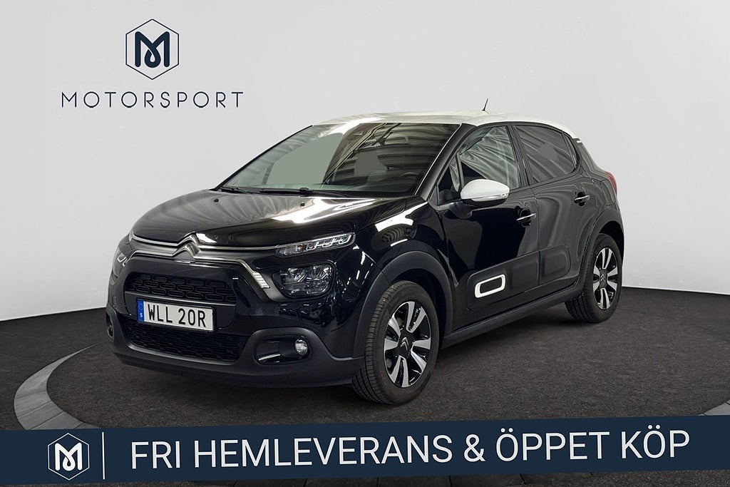 Citroën C3 1.2 PT 110hk Aut Backkamera Apple Carplay Farthållare