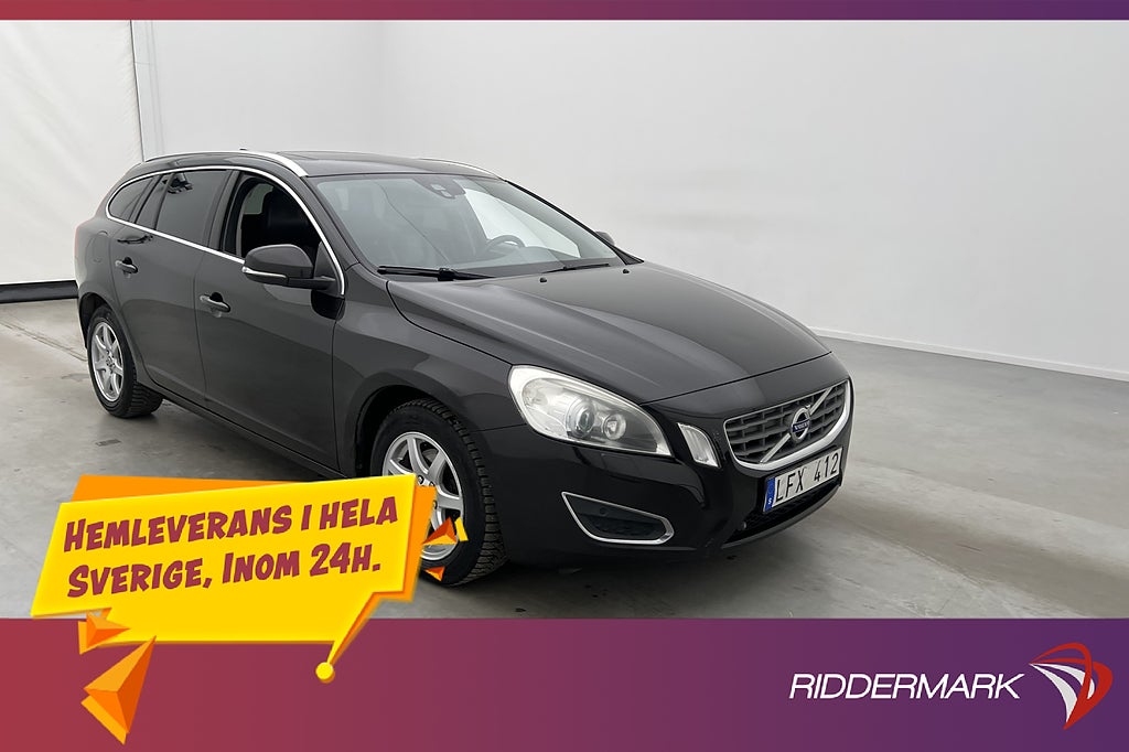 Volvo V60 D2 Summum VOC Värmare Lucka Sensorer Navi Skinn