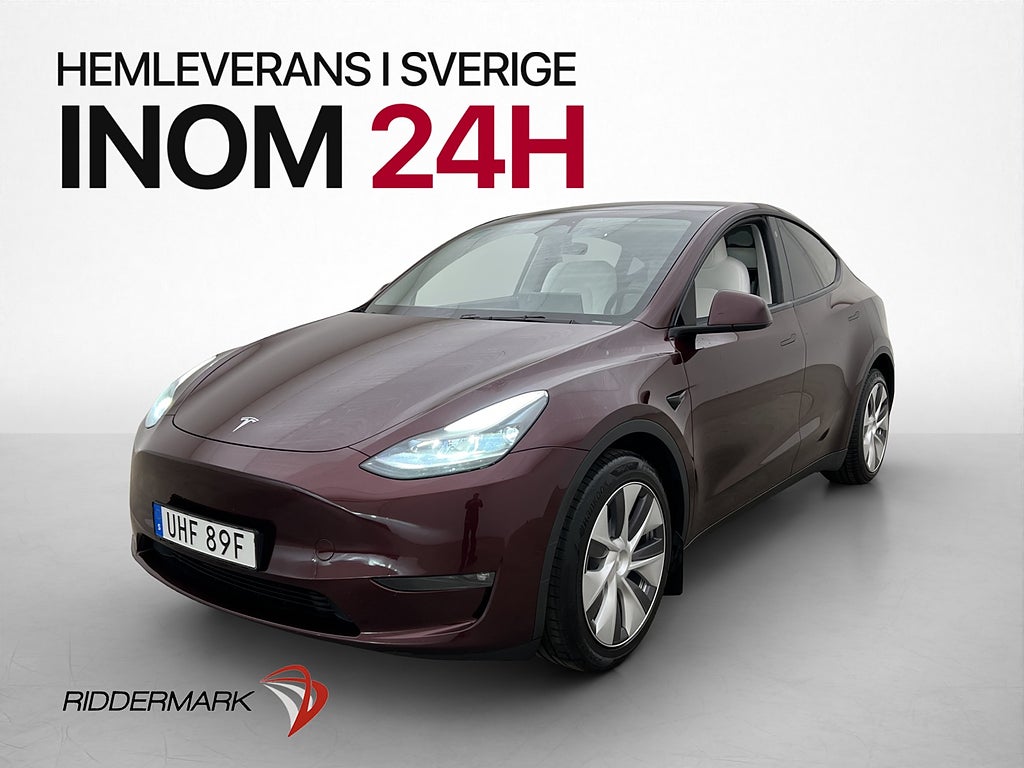 Tesla Model Y Long Range AWD Ljus interiör Drag AP Pano MOMS