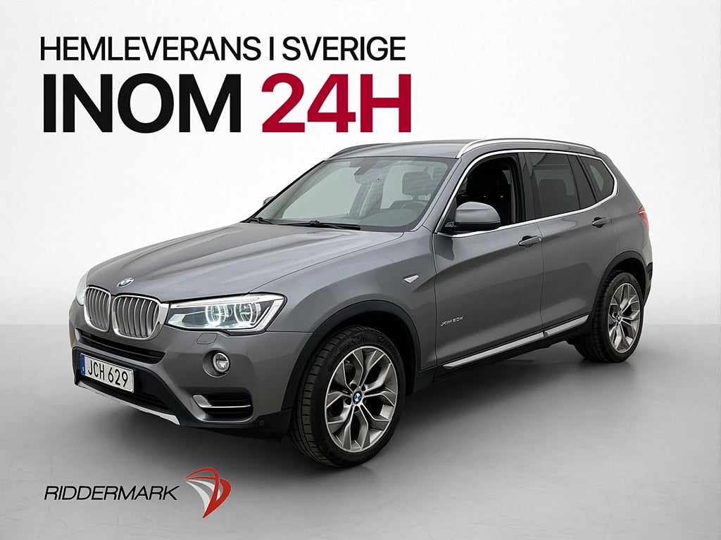 BMW X3 xDrive20d 190hk xLine H/K Drag Skinn Navi Farthållare