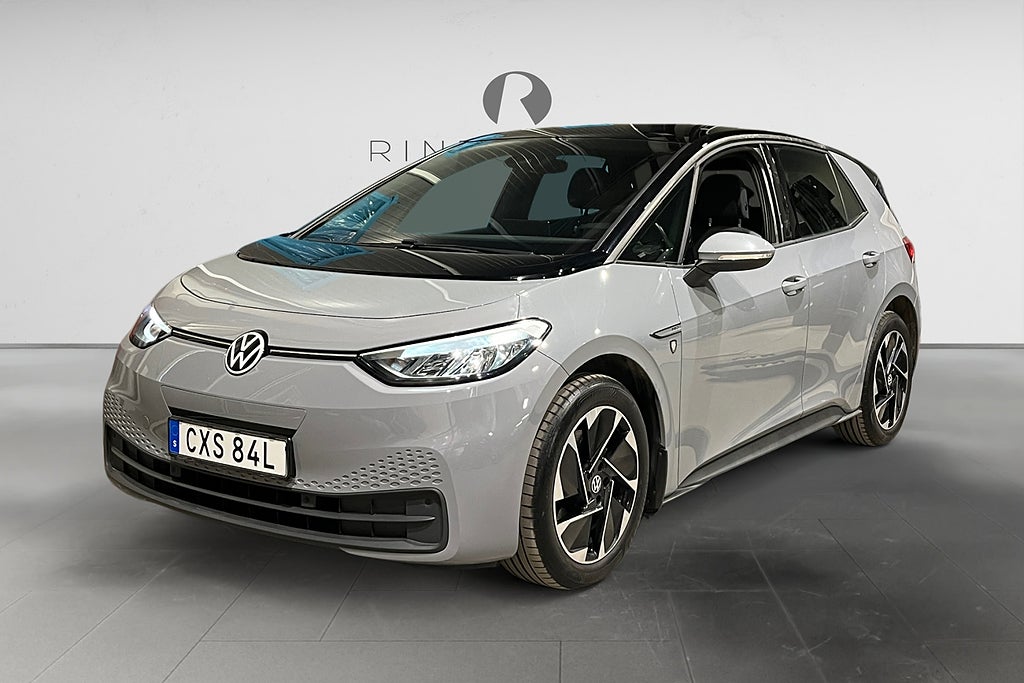 Volkswagen ID.3 PRO PERFORMANCE 58 KWH 204 HK AUT LIFE P-VÄRM NAV 18" 
