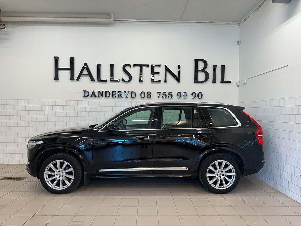 Volvo XC90 D4 AWD Aut Inscription 7-Sits Pano Drag Svensksåld