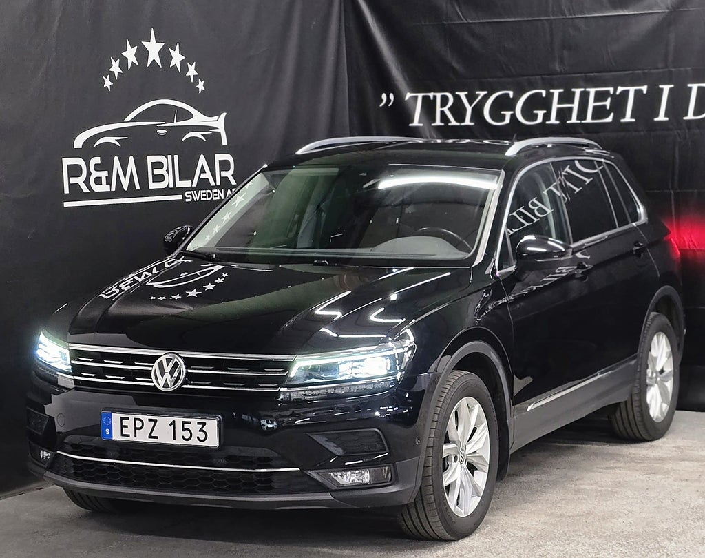 Volkswagen Tiguan 4WD, 1-ägare, Drag, CarPlay, Back-kam, Ny Serv/Bes!!!