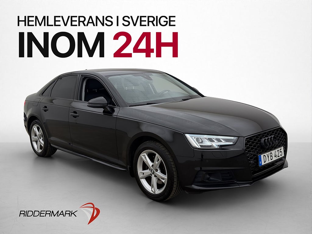 Audi A4 2.0 TFSI MHEV 190hk P-Värmare Skinn Drag