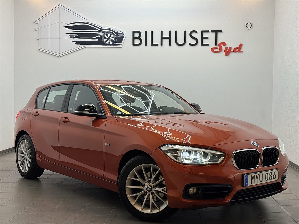 BMW 118 i 136hk Sport line M-ratt/HiFi/Rattvärme/1 Brukare