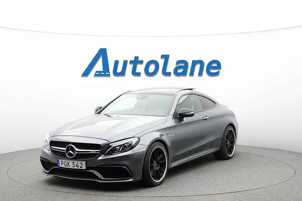 Mercedes-Benz C63 S AMG Coupé Panorama, Burmester®, 360 kamera, Sv-Såld