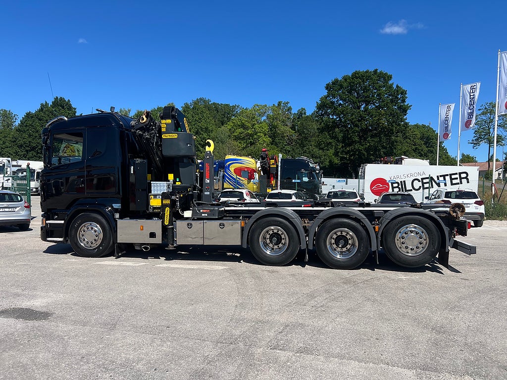 Scania R490 8x4*4 Tridem Kranväxlare, Palfinger 27002 Kran
