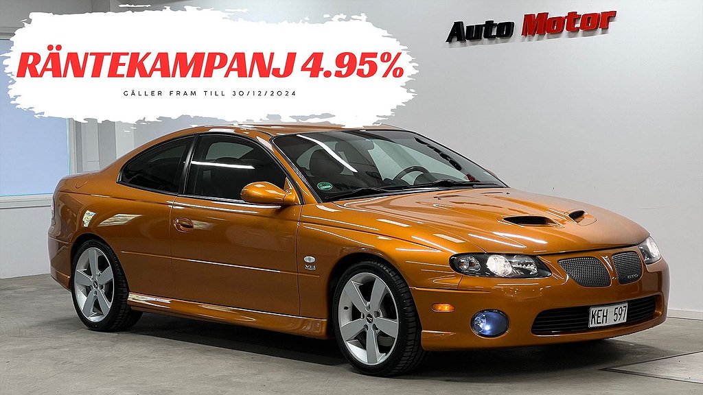 Pontiac GTO 6.0 LS2 V8 Manuell 405hk Samlarskick