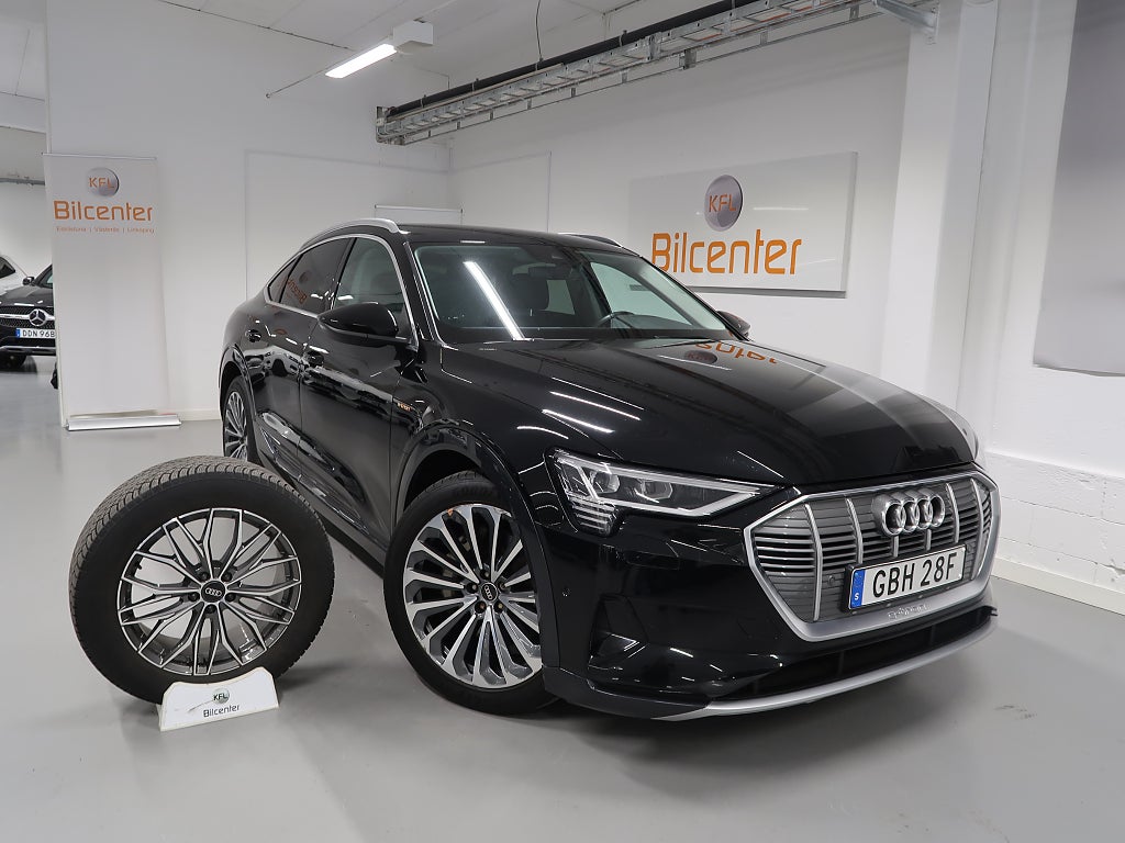 Audi E-Tron Sportback 55 quattro V-Däck ingår Drag-Navi-Skinn-Elsto