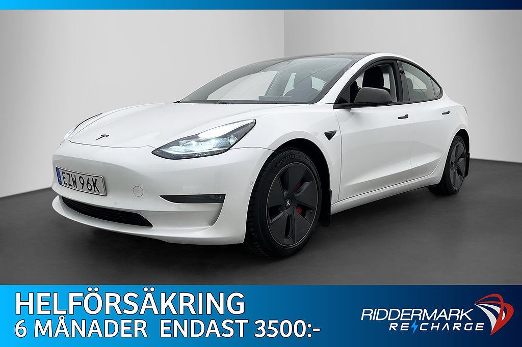 Tesla Model 3 Long Range AWD Autopilot Panorama Svensksåld