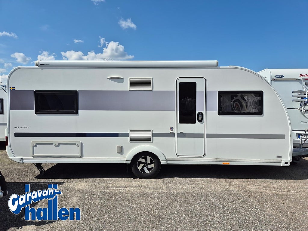 Adria Alpina 583 LP (ACC, Thule/Omnistor fast monterad markis, Cykelst