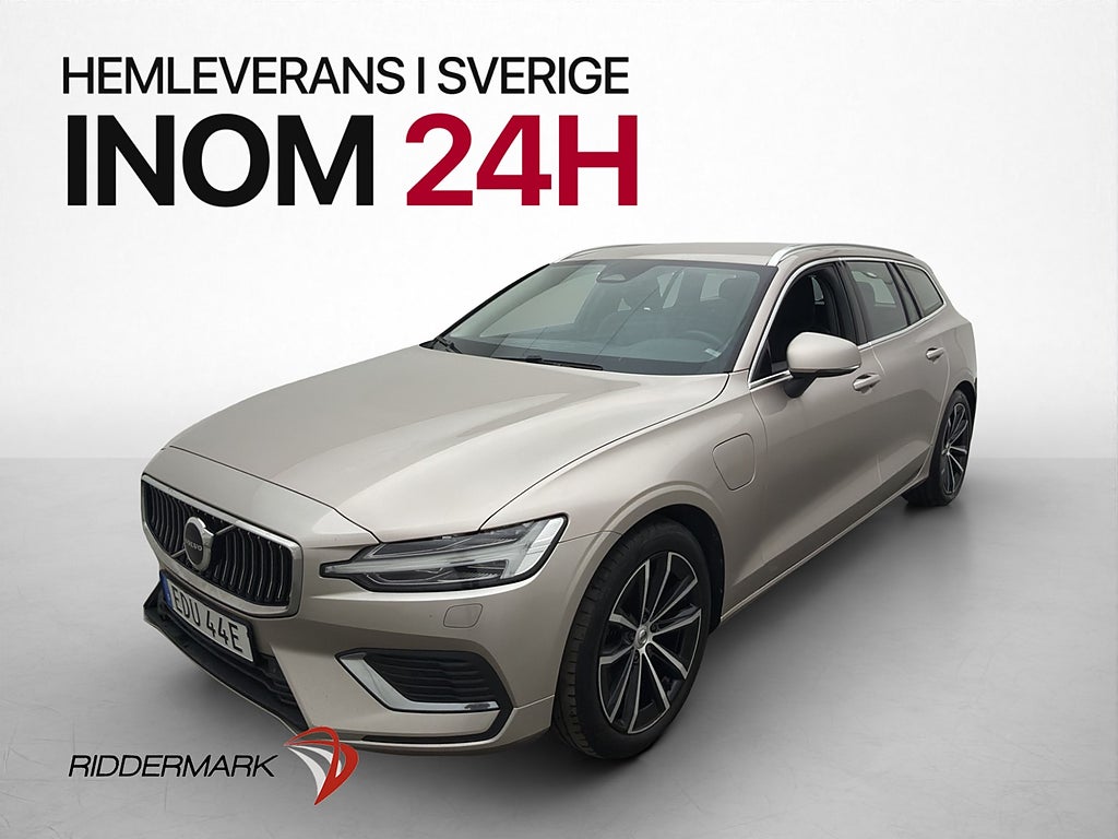 Volvo V60 T6 AWD Recharge Plus Bright Skinn Värm Kamera Drag