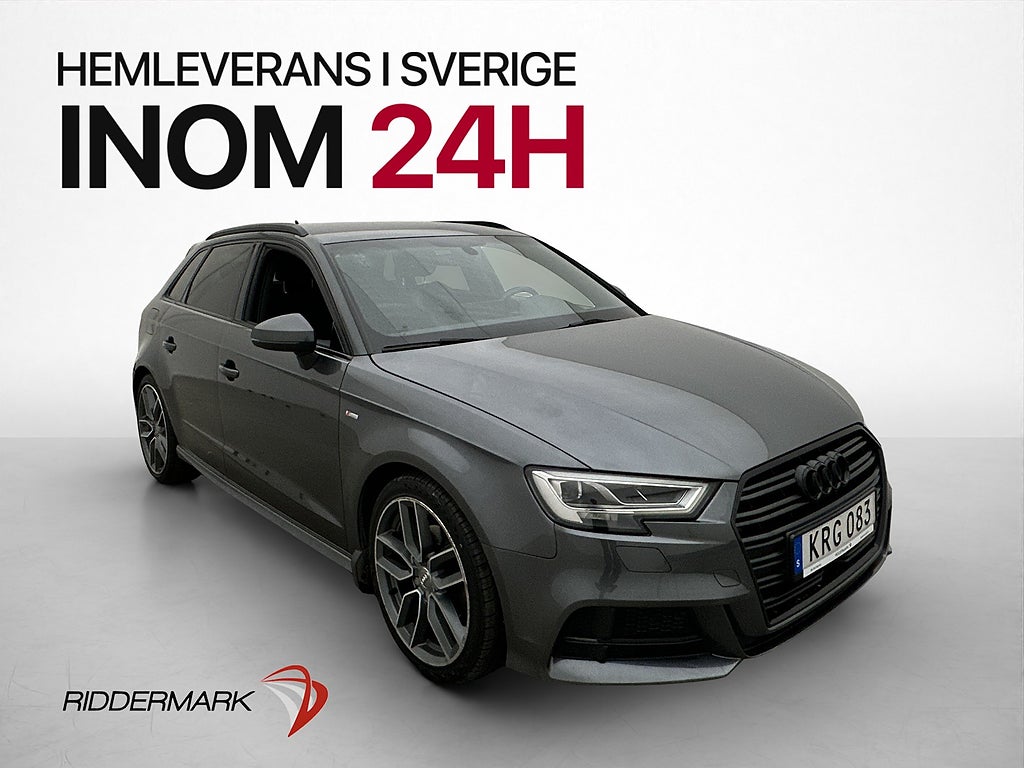 Audi A3 SB 35 TFSI 150hk S-line P-sensor Bluetooth Farthåll.
