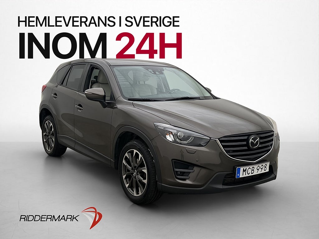 Mazda CX-5 2.2 SKYACTIV-D AWD 175hk Kamera Skinn Navi Elstol