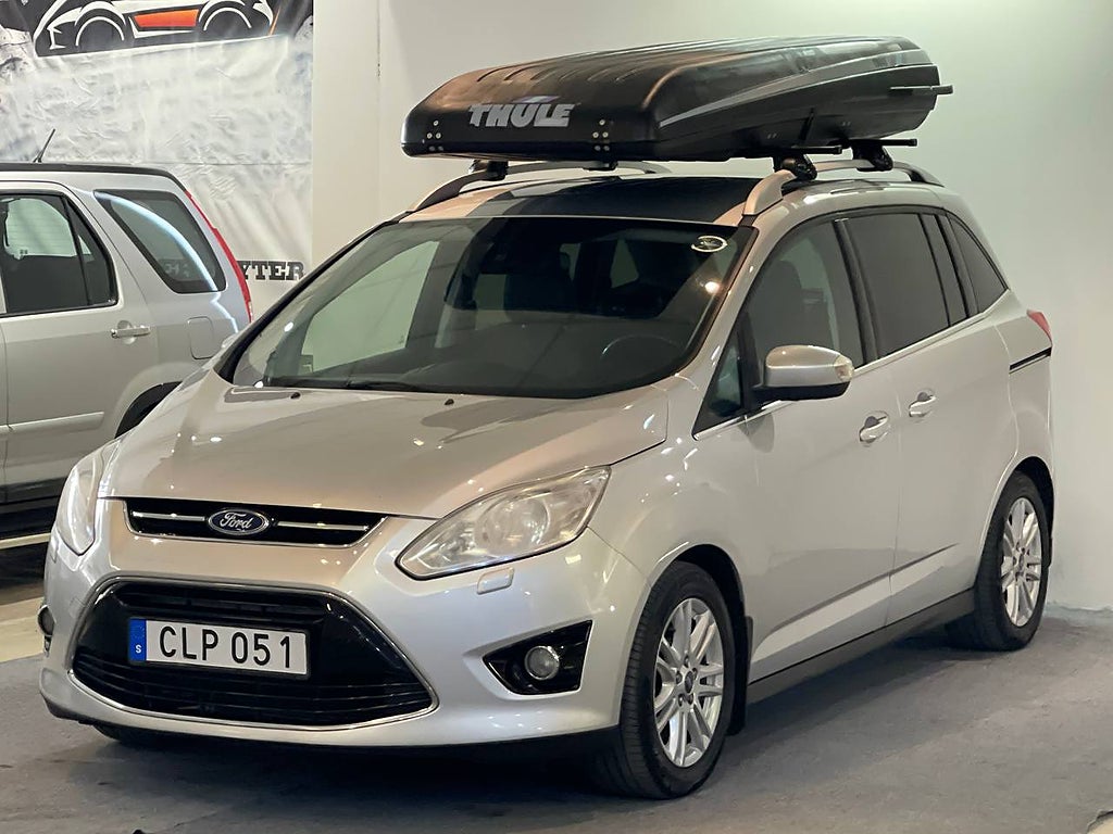 Ford Grand C-Max 1.0 ECOBOOST TITANIUM 7-SITS DRAG NY BESIKTAD NY SERVAD