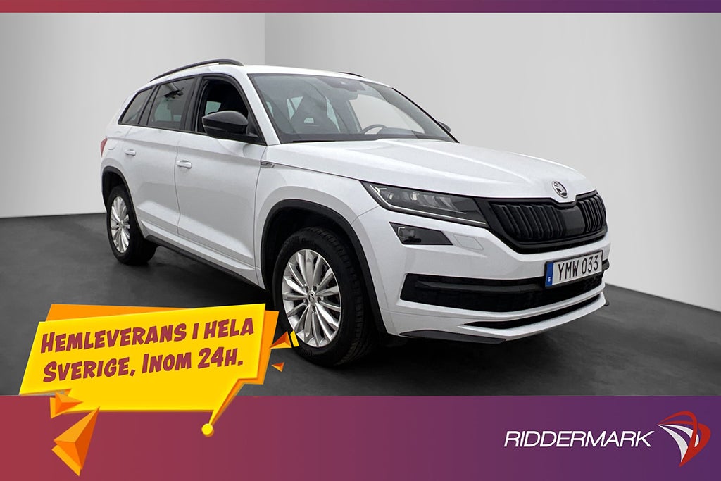 Skoda Kodiaq TSI 4x4 Sportline Canton Värmare Drag Kamera