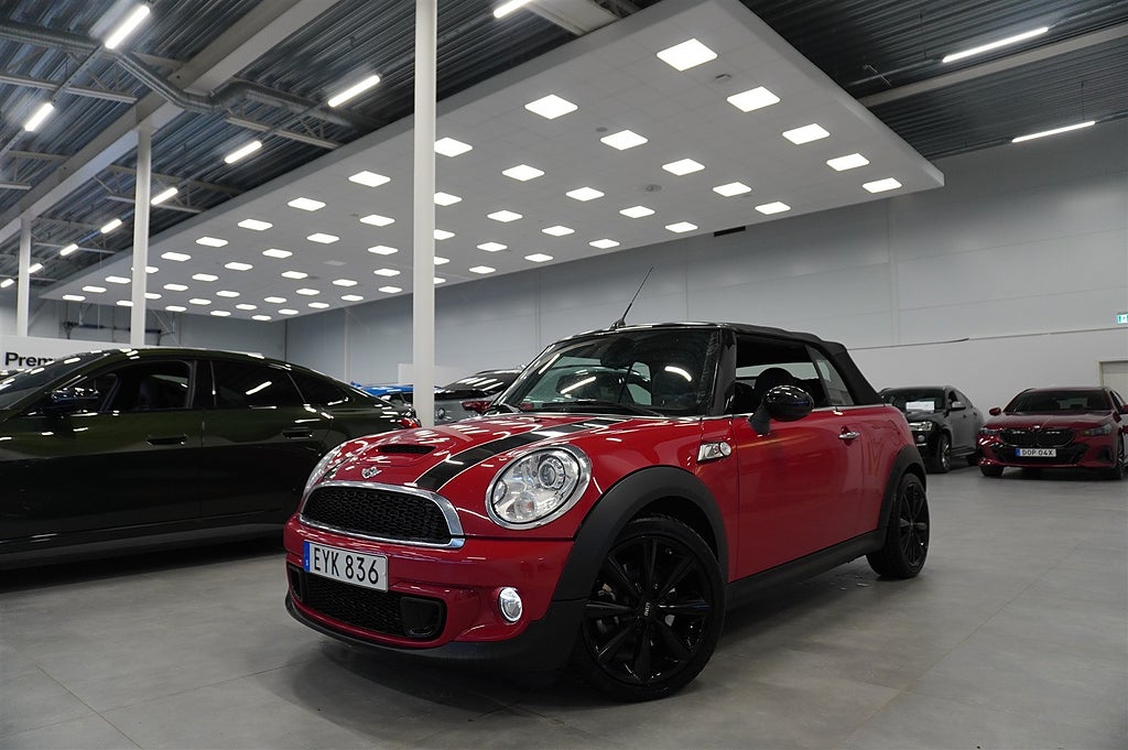 MINI Cooper 3,65% ränta S Cabrio Chili H K Skinnstolar Låga Mil 184hk